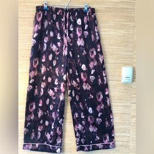 NWOT JASON WU sL lounge/PJ pants Satin like polyester, wide leg. Gorgeous colors
